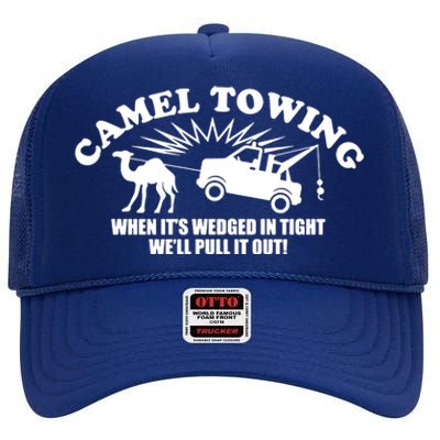 Camel Towing Funny High Crown Mesh Back Trucker Hat