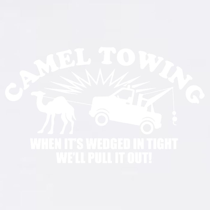 Camel Towing Funny Garment-Dyed Sweatshirt