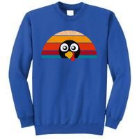 Cute Turkey Face Retro Vintage For Thanksgiving Party Gift Sweatshirt