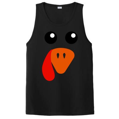 Cute Turkey Face Gift Pilgrim Thanksgiving Day Costume Gift PosiCharge Competitor Tank