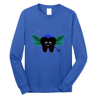 Cute Tooth Fairy Art Funny Dental Hygienist Fantasy Folk Gift Long Sleeve Shirt