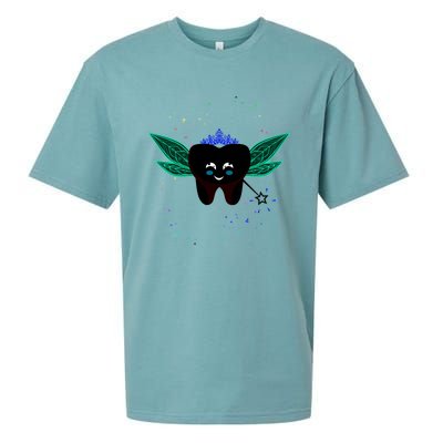 Cute Tooth Fairy Art Funny Dental Hygienist Fantasy Folk Gift Sueded Cloud Jersey T-Shirt