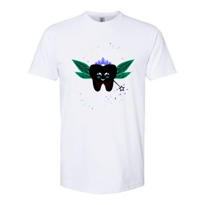 Cute Tooth Fairy Art Funny Dental Hygienist Fantasy Folk Gift Softstyle CVC T-Shirt