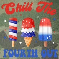 Chill The Fourth Out Funny 4th Of July Icecream Legacy Tie Dye Trucker Hat