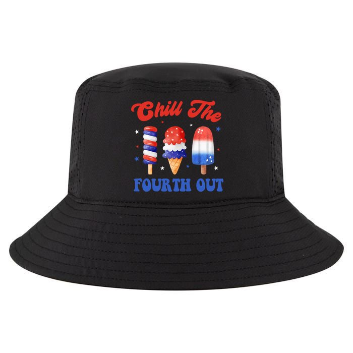 Chill The Fourth Out Funny 4th Of July Icecream Cool Comfort Performance Bucket Hat
