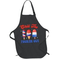 Chill The Fourth Out Funny 4th Of July Icecream Apron