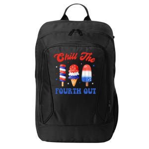 Chill The Fourth Out Funny 4th Of July Icecream City Backpack