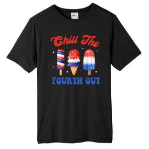 Chill The Fourth Out Funny 4th Of July Icecream Tall Fusion ChromaSoft Performance T-Shirt