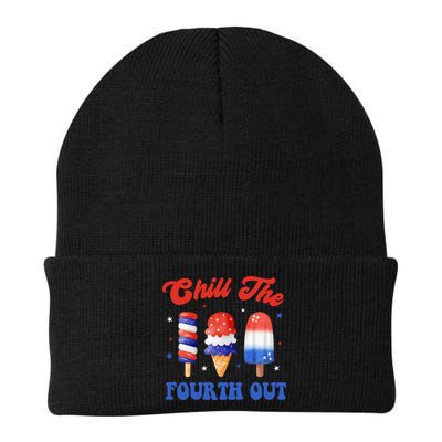 Chill The Fourth Out Funny 4th Of July Icecream Beanie