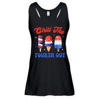 Chill The Fourth Out Funny 4th Of July Icecream Ladies Essential Flowy Tank