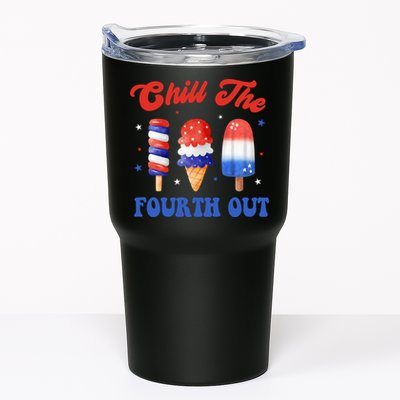 Chill The Fourth Out Funny 4th Of July Icecream Tumbler