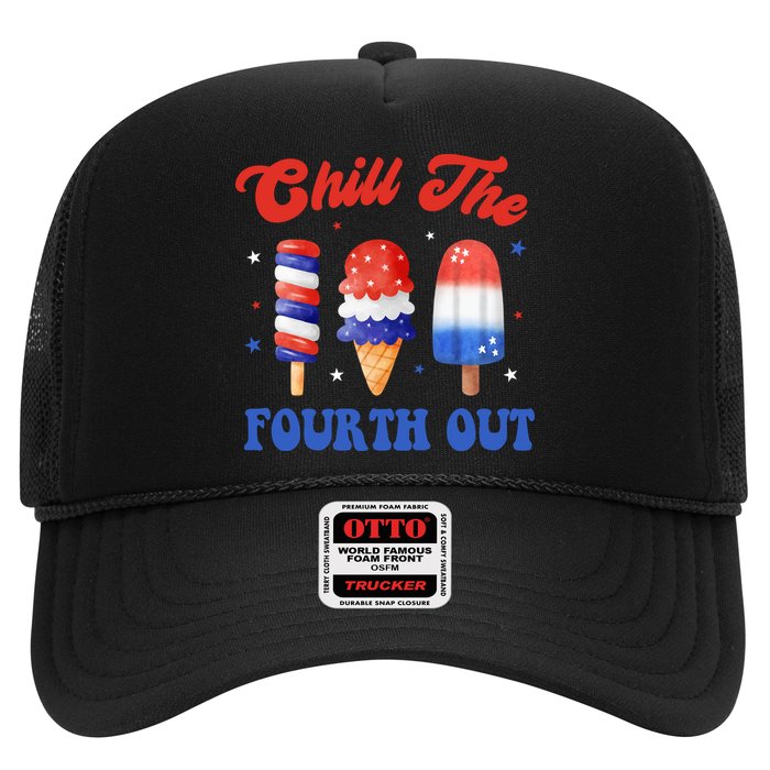 Chill The Fourth Out Funny 4th Of July Icecream Hat