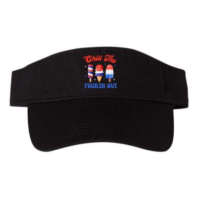 Chill The Fourth Out Funny 4th Of July Icecream Visor