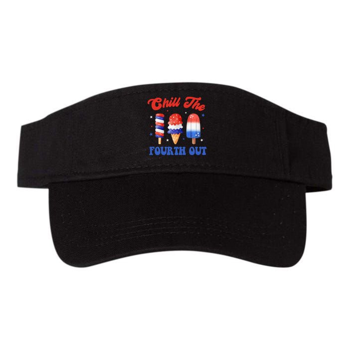 Chill The Fourth Out Funny 4th Of July Icecream Visor