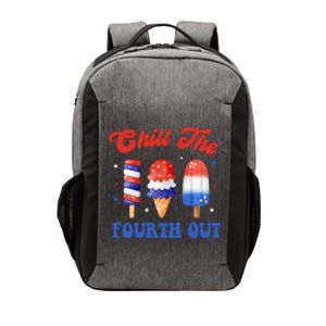 Chill The Fourth Out Funny 4th Of July Icecream Vector Backpack