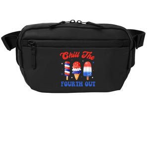 Chill The Fourth Out Funny 4th Of July Icecream Crossbody Pack