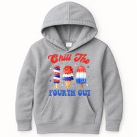 Chill The Fourth Out Funny 4th Of July Icecream Kids Hoodie