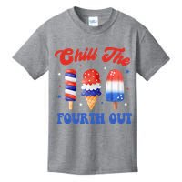 Chill The Fourth Out Funny 4th Of July Icecream Kids T-Shirt