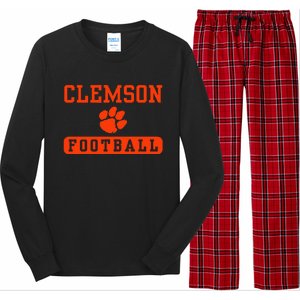 C.L.E.M.S.O.N Tigers Football Long Sleeve Pajama Set