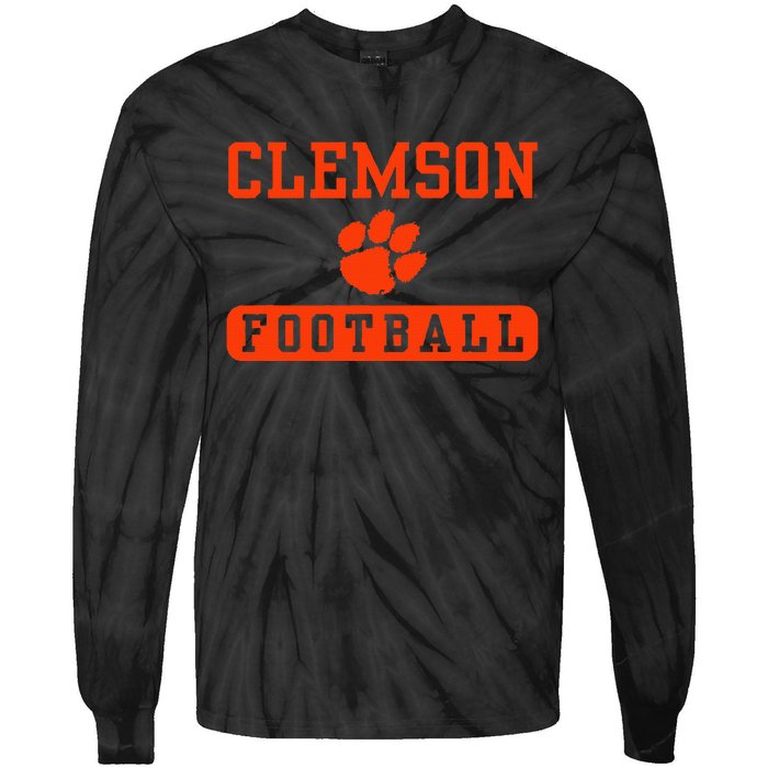 C.L.E.M.S.O.N Tigers Football Tie-Dye Long Sleeve Shirt