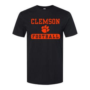 C.L.E.M.S.O.N Tigers Football Softstyle CVC T-Shirt