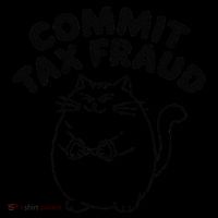 Commit Tax Fraud Funny Cat Meme Sarcastic Humor Full-Length Apron With Pockets