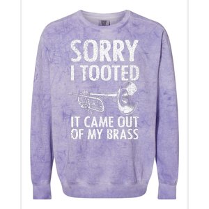 Cool Trumpet For Women Trumpet Player Jazz Band Trombone Colorblast Crewneck Sweatshirt