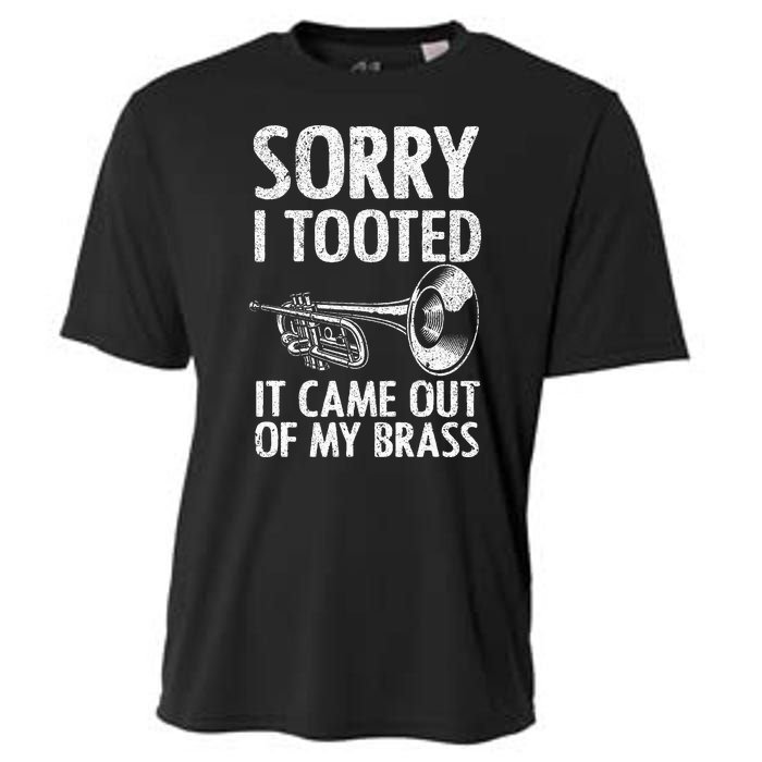 Cool Trumpet For Women Trumpet Player Jazz Band Trombone Cooling Performance Crew T-Shirt