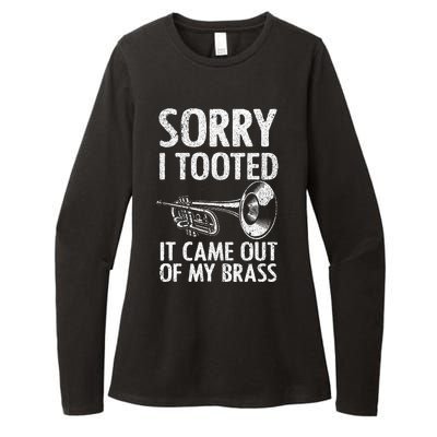 Cool Trumpet For Women Trumpet Player Jazz Band Trombone Womens CVC Long Sleeve Shirt