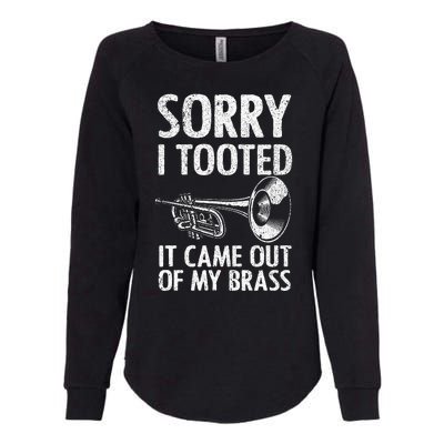 Cool Trumpet For Women Trumpet Player Jazz Band Trombone Womens California Wash Sweatshirt