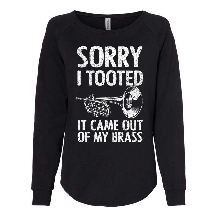 Cool Trumpet For Women Trumpet Player Jazz Band Trombone Womens California Wash Sweatshirt