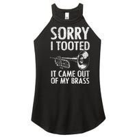 Cool Trumpet For Women Trumpet Player Jazz Band Trombone Women's Perfect Tri Rocker Tank