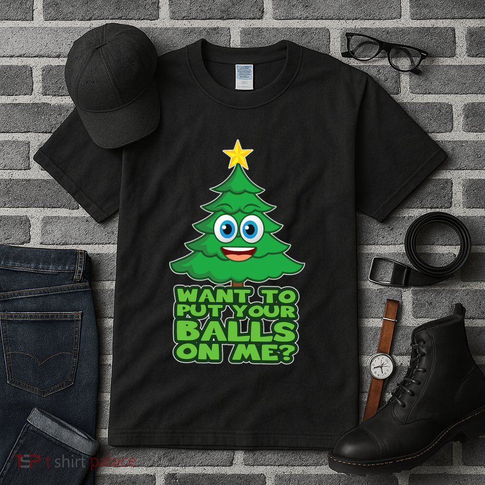Christmas Tree For Adult Joke Xmas Gift Tall T-Shirt