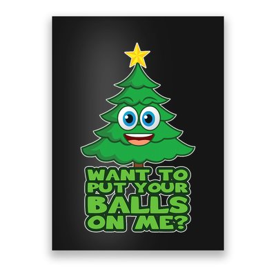 Christmas Tree For Adult Joke Xmas Gift Poster