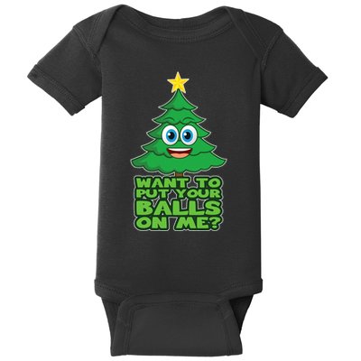 Christmas Tree For Adult Joke Xmas Gift Baby Bodysuit
