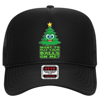 Christmas Tree For Adult Joke Xmas Gift Trucker Hat