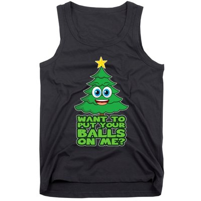 Christmas Tree For Adult Joke Xmas Gift Tank Top