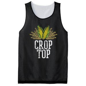 Crop Top Farm Pun Corn Farming Agriculture Funny Farmer Mesh Reversible Basketball Jersey Tank