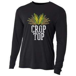 Crop Top Farm Pun Corn Farming Agriculture Funny Farmer Cooling Performance Long Sleeve Crew