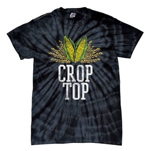 Crop Top Farm Pun Corn Farming Agriculture Funny Farmer Tie-Dye T-Shirt