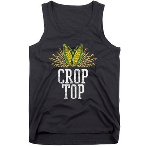 Crop Top Farm Pun Corn Farming Agriculture Funny Farmer Tank Top