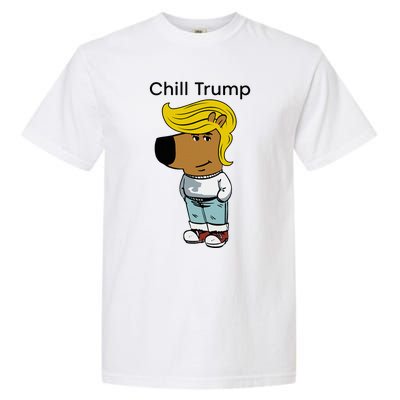 Chill Trump Funny Chill Guy Dog Meme Trump Garment-Dyed Heavyweight T-Shirt