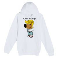 Chill Trump Funny Chill Guy Dog Meme Trump Premium Pullover Hoodie