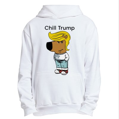 Chill Trump Funny Chill Guy Dog Meme Trump Urban Pullover Hoodie