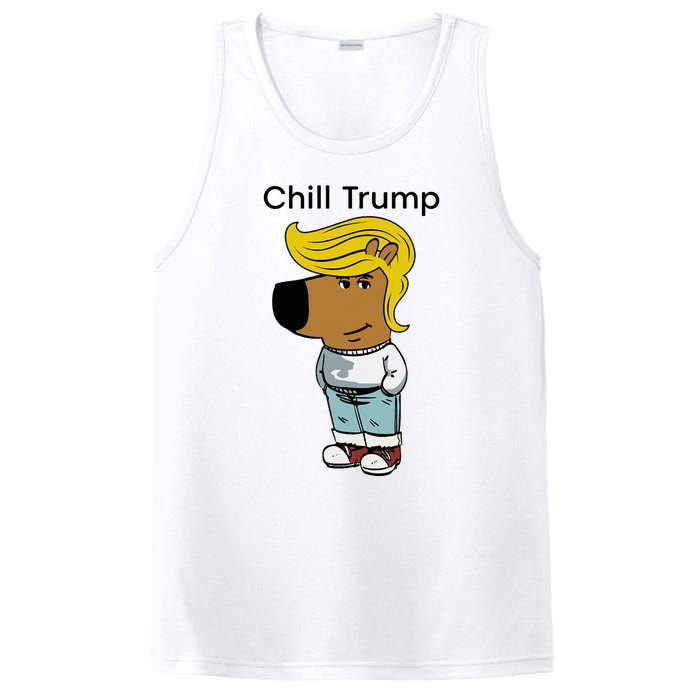 Chill Trump Funny Chill Guy Dog Meme Trump PosiCharge Competitor Tank