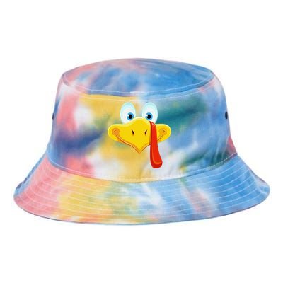 Cute Turkey Face Thanksgiving Tie Dye Newport Bucket Hat