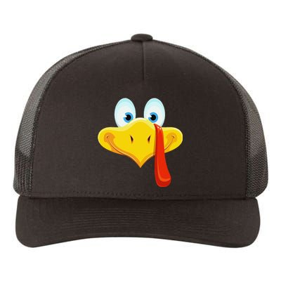 Cute Turkey Face Thanksgiving Yupoong Adult 5-Panel Trucker Hat