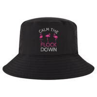 Calm The Flock Down Flamingo Summer Gift Cool Comfort Performance Bucket Hat