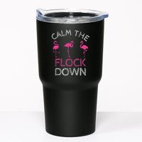 Calm The Flock Down Flamingo Summer Gift Tumbler