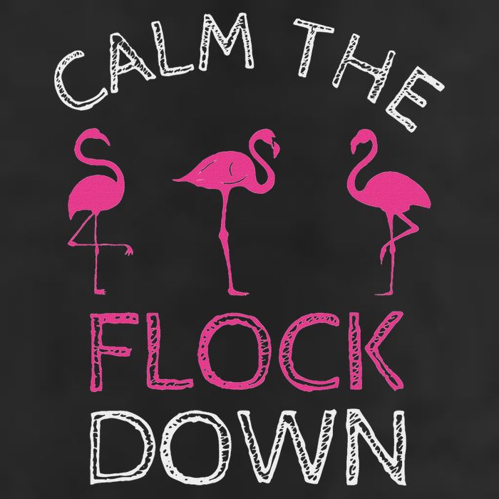 Calm The Flock Down Flamingo Summer Gift 25L Jumbo Tote